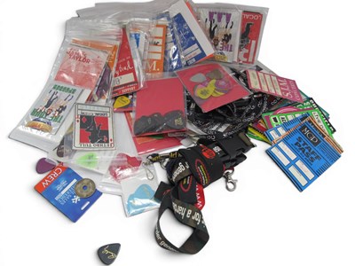Lot 822 - Lot over over 100 Backstage tour passes,...
