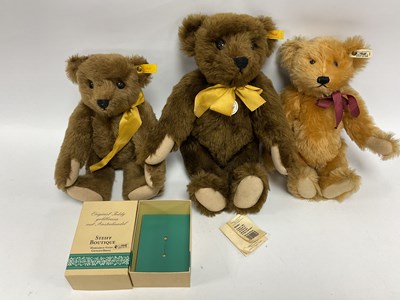 Lot 314 - Three Modern Jointed Steiff Teddy Bears....