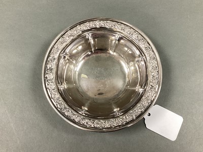 Lot 52 - Gorham; A Presentation Trophy Dish, engraved...