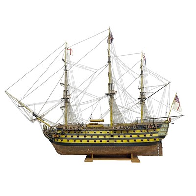 Lot 435 - Royal Navy Vessel HMS Victory Kit Built Scale...