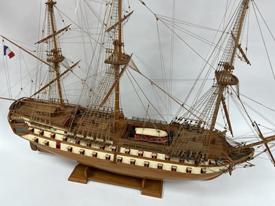 Lot 434 - French Navy Vessel Le Superbe Kit Built Scale...