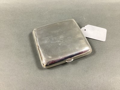 Lot 77 - A Hallmarked Silver Cigarette Case, Sheffield...