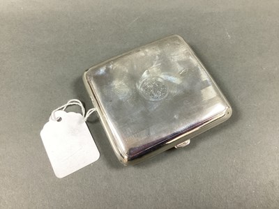 Lot 77 - A Hallmarked Silver Cigarette Case, Sheffield...