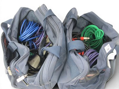 Lot 646 - Lot of 2 Audio / Mic Cables in TT audio bags. (2)