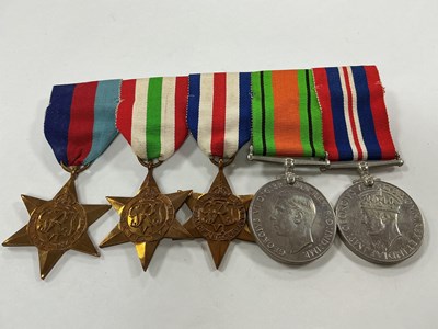 Lot 575 - WWII British Medals, comprising 1939-45 Star,...