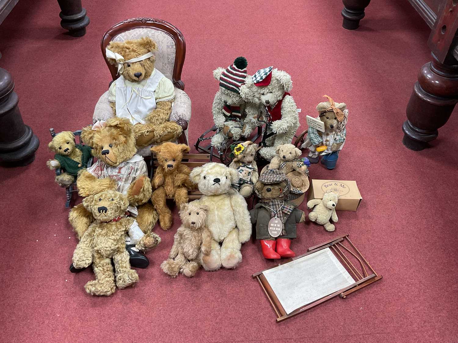 Lot 342 - A Collection of Fourteen Teddy Bears,...