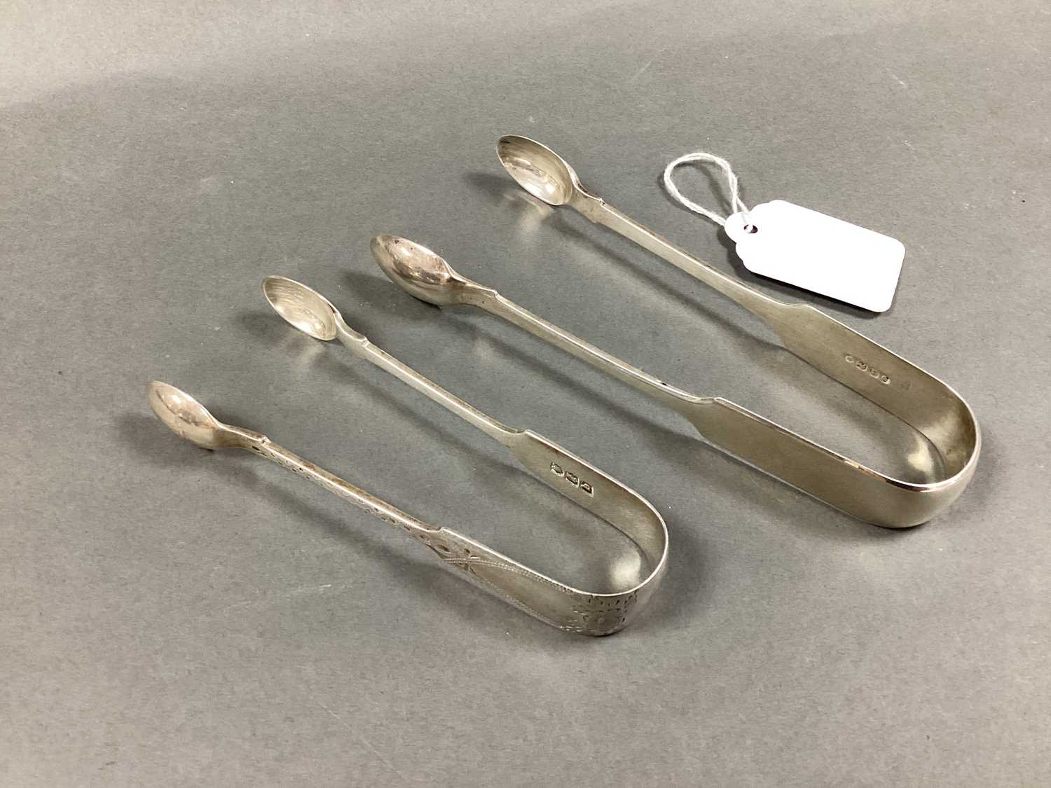 Lot 15 - A Pair of Victorian Hallmarked Silver Fiddle...