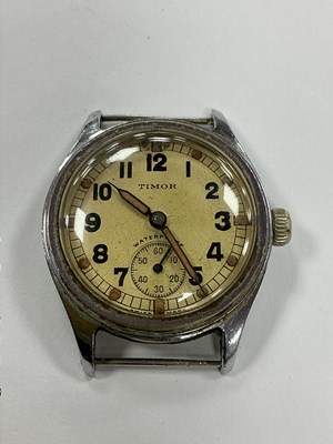 Lot 483 - WWII British Army Trade Pattern Watch by Timor,...