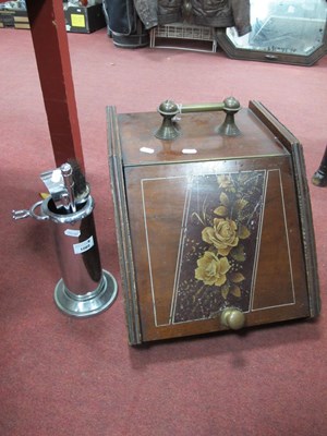 Lot 1089 - Early XX Century coal box together with fire...