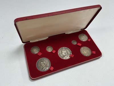 Lot 590 - GB Victoria Silver Seven Coin Set, includes...