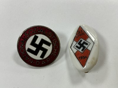 Lot 513 - WWII German Third Reich NSDAP Membership Badge,...