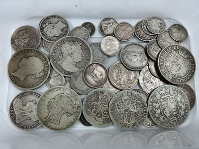Lot 553 - Collection Of XIX Century GB Silver Coins,...