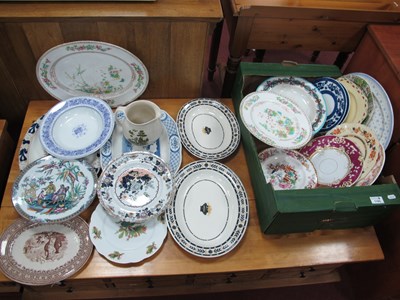 Lot 1103 - XIX Century Copeland bowls, XIX Century meat...