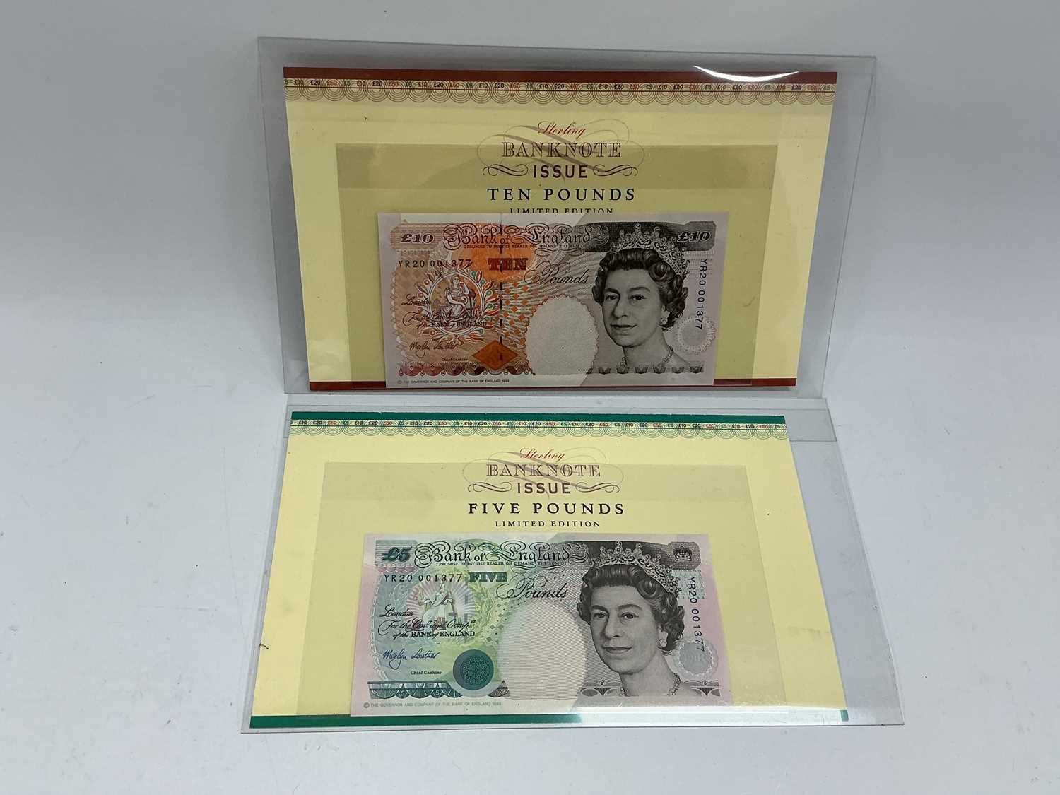 Lot 475 - A Pair Of 2000 Limited Edition GB Banknotes,...