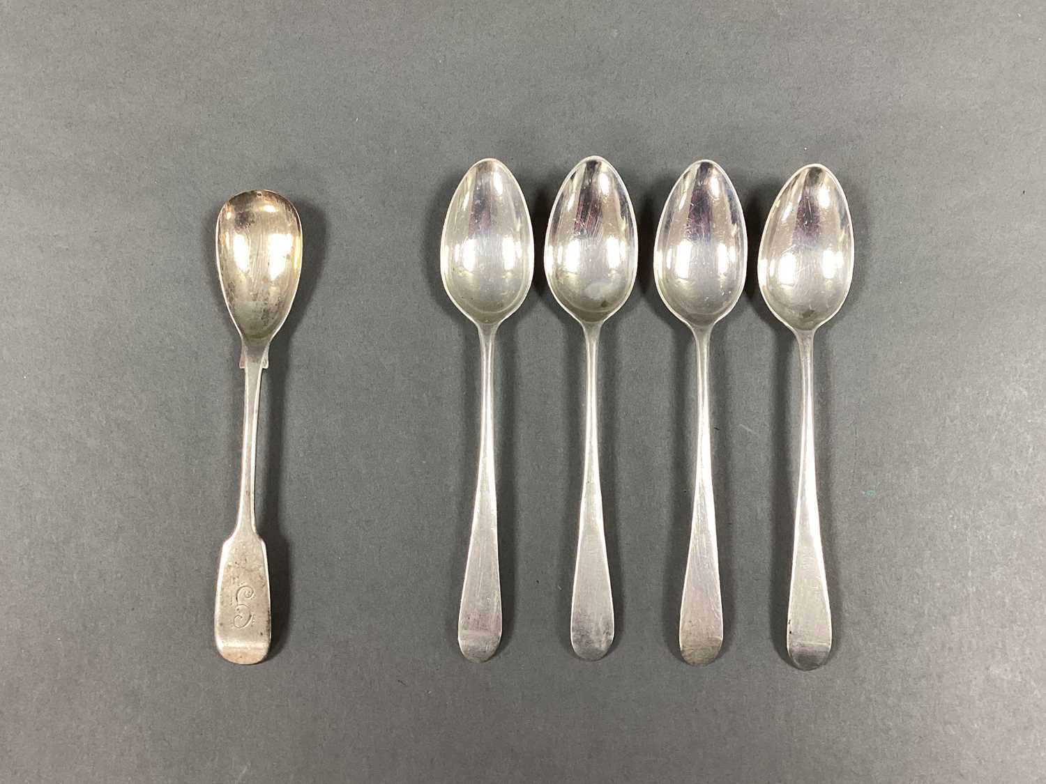 Lot 4 - A Set of Four Hallmarked Silver Teaspoons,...