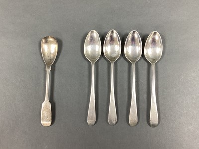 Lot 4 - A Set of Four Hallmarked Silver Teaspoons,...