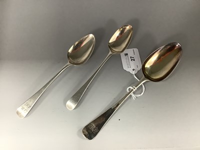 Lot 27 - A Georgian Hallmarked Silver Bottom Struck...