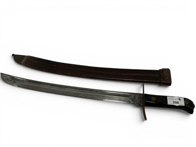 Lot 398 - Dutch Colonial Klewang Short Sword & Scabbard,...