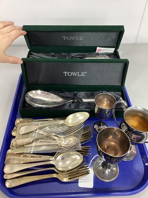 Lot 217 - Three Hallmarked Silver Teaspoons, modern...