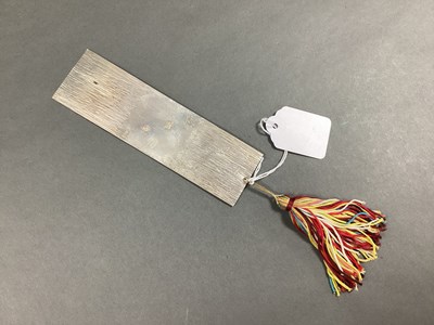 Lot 78 - A Modernist Hallmarked Silver Bookmark, AMC,...