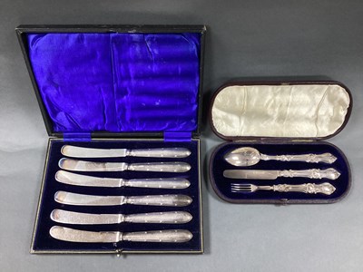 Lot 49 - A Victorian Matched Hallmarked Silver Three...