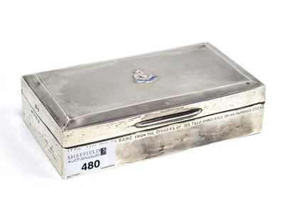 Lot 480 - WWII Hallmarked Silver Cigarette Case,...