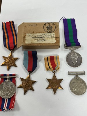 Lot 570 - WWII RAF Medal Group, 1936-45 Star, Africa...