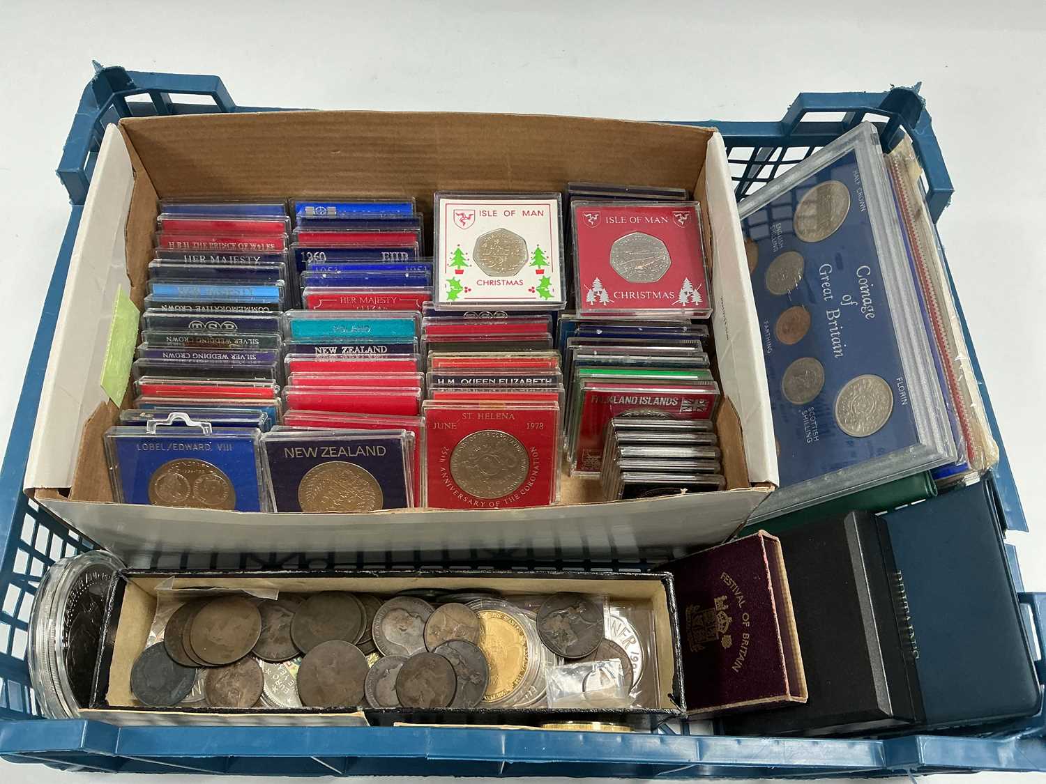 Lot 457 - Large Collection Of GB And World Coinage,...