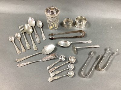 Lot 44 - A Georgian Hallmarked Silver Lidded Cut Glass...