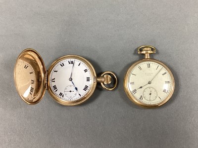 Lot 260 - A Gold Plated Cased Hunter Pocket Watch, the...