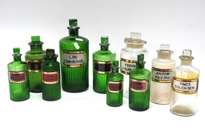 Lot 1219 - A Collection of Ten Early XX Century Glass...