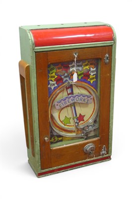 Lot 1290 - A Firework Penny in the Slot Arcade Machine,...