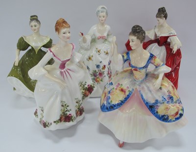 Lot 1210 - Royal Doulton China Figurines, 'Country Rose',...