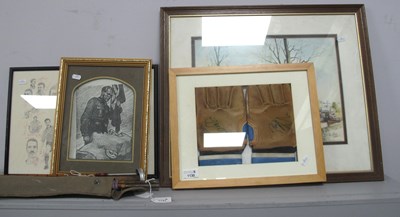 Lot 1130 - Kenneth Elks, Canal Scene, Worsley,...