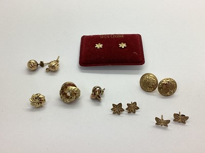 Lot 115 - A Selection of Assorted Stud Earrings,...