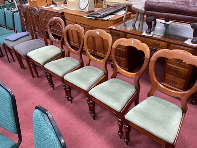 Lot 1579 - Set of Four XIX Century Balloon Back Dining...