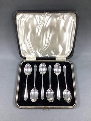 Lot 48 - A Set of Six Hallmarked Silver Teaspoons,...