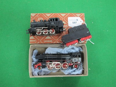 Lot 597 - A Mid XX Century Marklin 'HO' scale 3005 2-6-2...