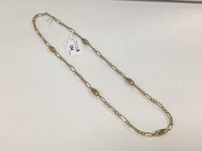 Lot 104 - A Decorative 9ct Gold Fancy Link Chain, of...