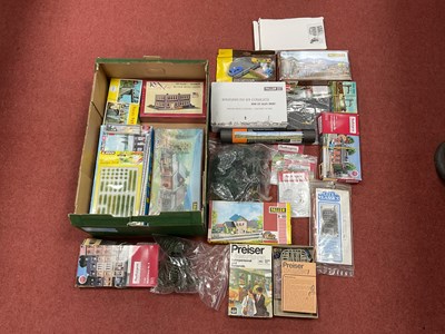 Lot 403 - A collection of HO scale building kits with a...