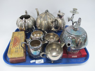 Lot 1281 - Shaw and Fisher Melon Shaped Plated...