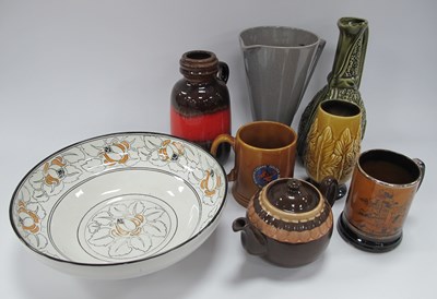Lot 1208 - West German 413-20 Jug Vase 19.5cm tall,...