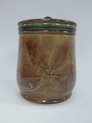 Lot 1251 - Royal Doulton Lambeth Tobacco Jar decorated in...