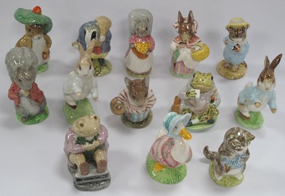 Lot 1185 - Thirteen Beswick Beatrix Potter characters...
