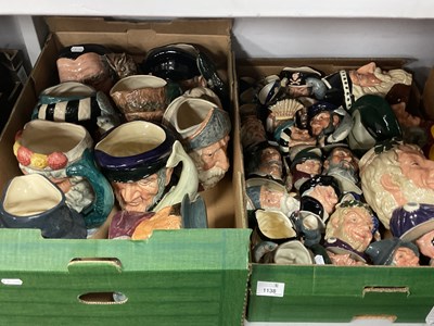 Lot 1138 - Royal Doulton character jugs, large quantity...