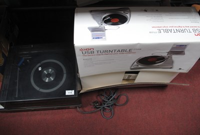 Lot 1118 - Two electrical turntables: boxed ION Audio...