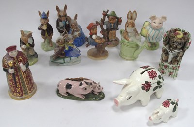 Lot 1198 - Doulton Bunnykins Figures (3), Beswick, Hummel,...
