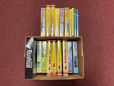 Lot 329 - A Box of Railway-Related DVDs and VHS Tapes,...