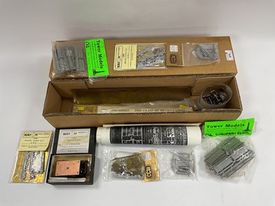 Lot 574 - A Quantity of Brass and White Metal Parts with...