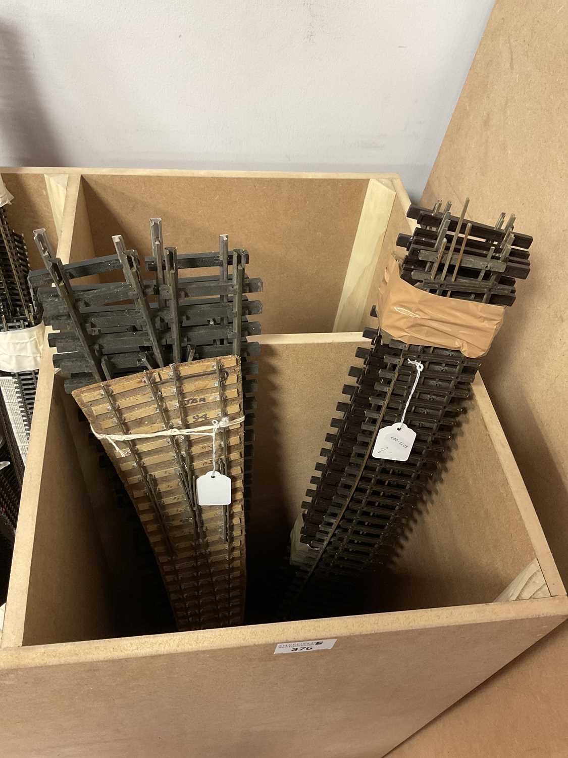Lot 376 - Five Sections of Gauge One/10mm 90cm Peco...